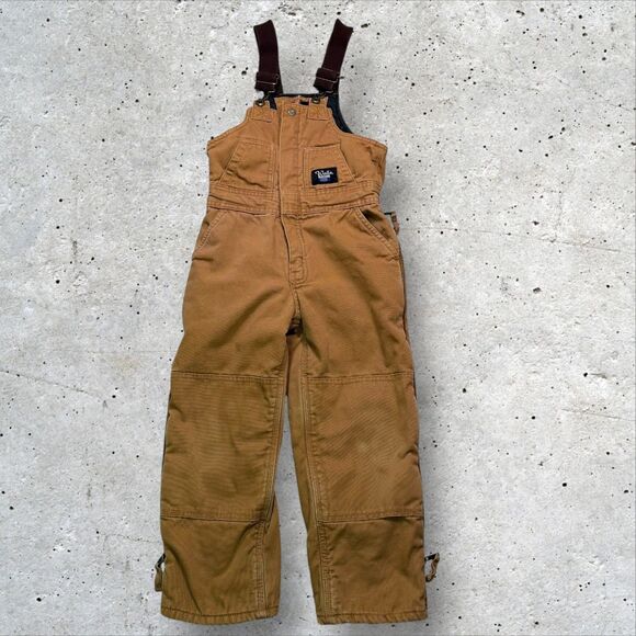 Walls Other - Walls Blizzard Pruf Youth Medium 8/10 Brown Insulated Bib Overalls Snow Pants